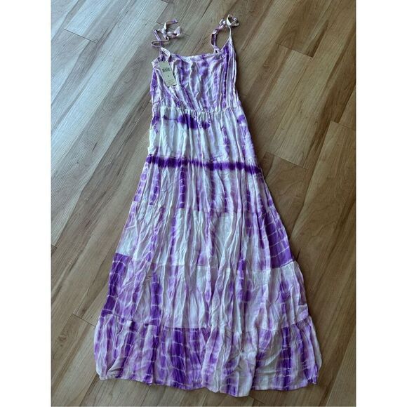 Young USA Women Long Dress  Summer Tie Dye Sleeveless - Picture 1 of 4